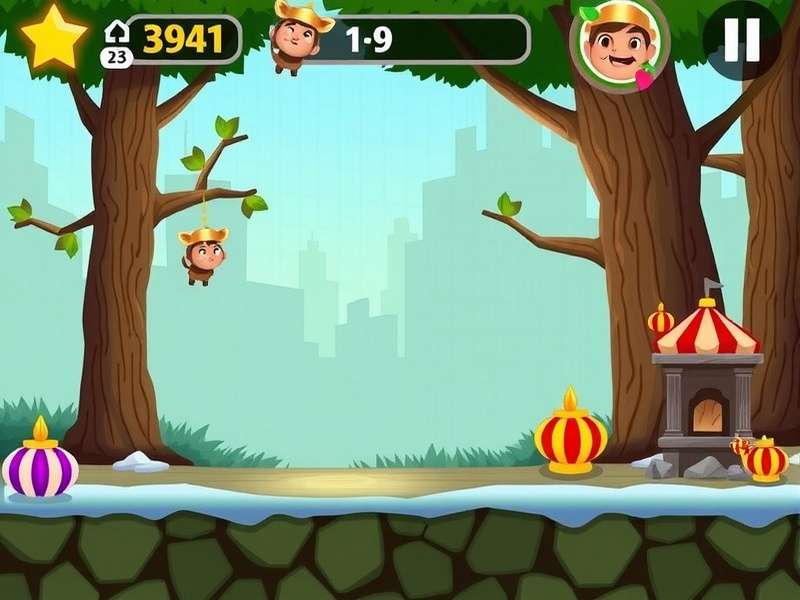Forest Nut Dash Gameplay Screenshot